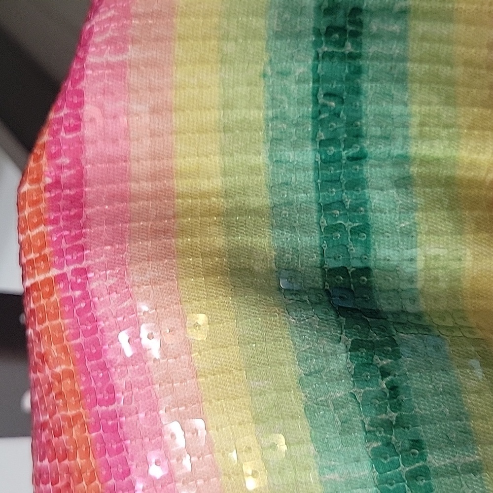 J. Crew Short Sleeve Sequin Dress in Watermelon/multicolor sz 14 - Picture 13 of 13